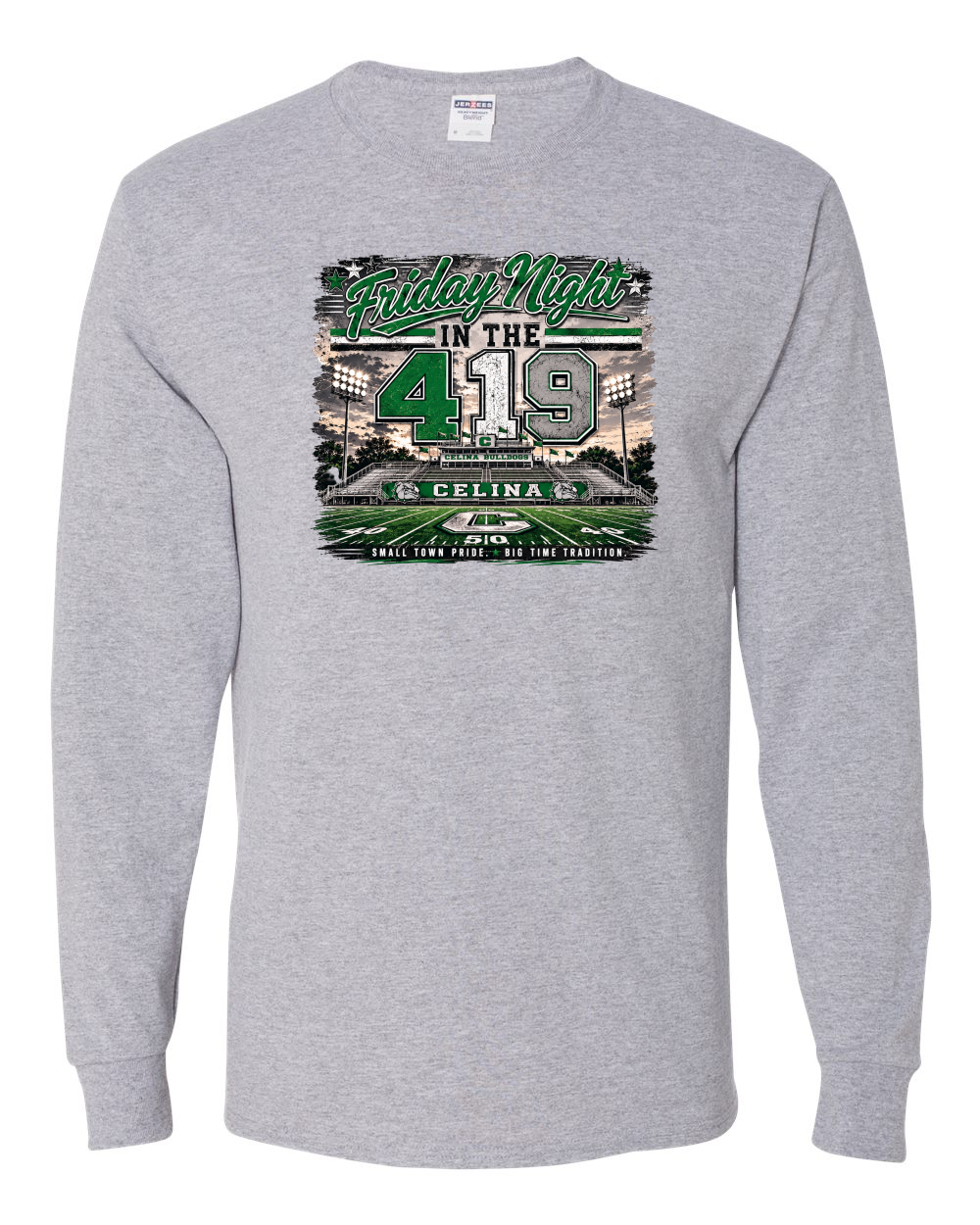 Friday Night in the 419 Crewneck Long Sleeve Tee Shirt
