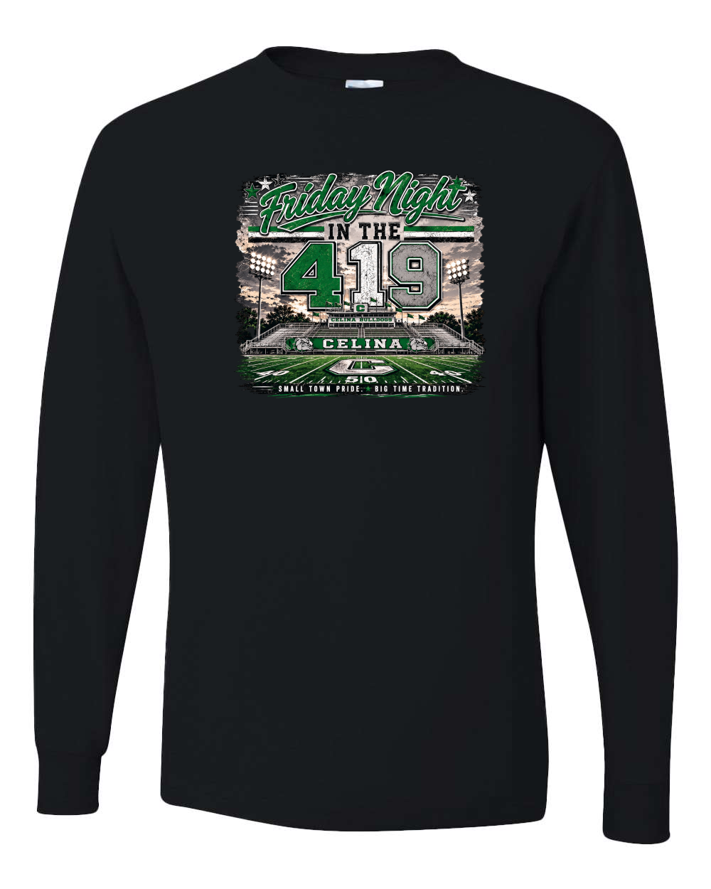 Friday Night in the 419 Crewneck Long Sleeve Tee Shirt