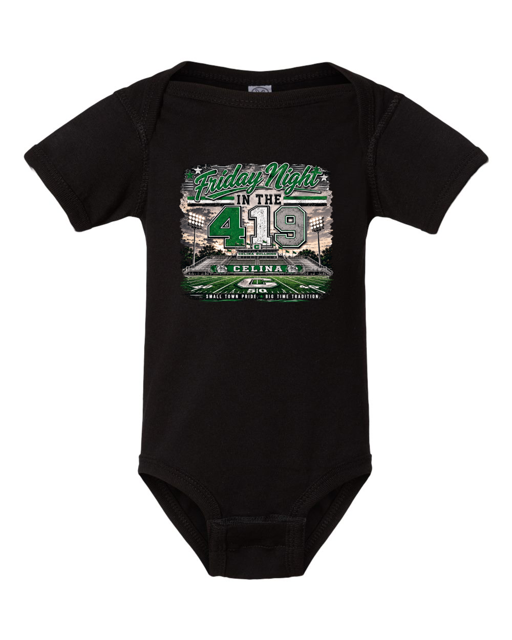 Friday Night in the 419 Short Sleeve Baby Onesie