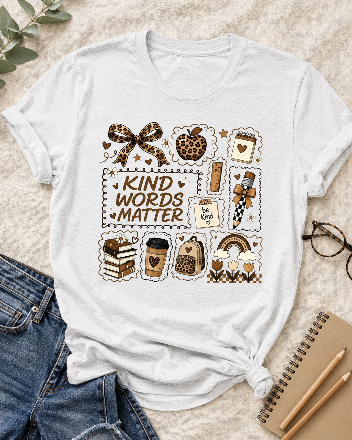 Back To School Kind Words Matter Graphic Tee