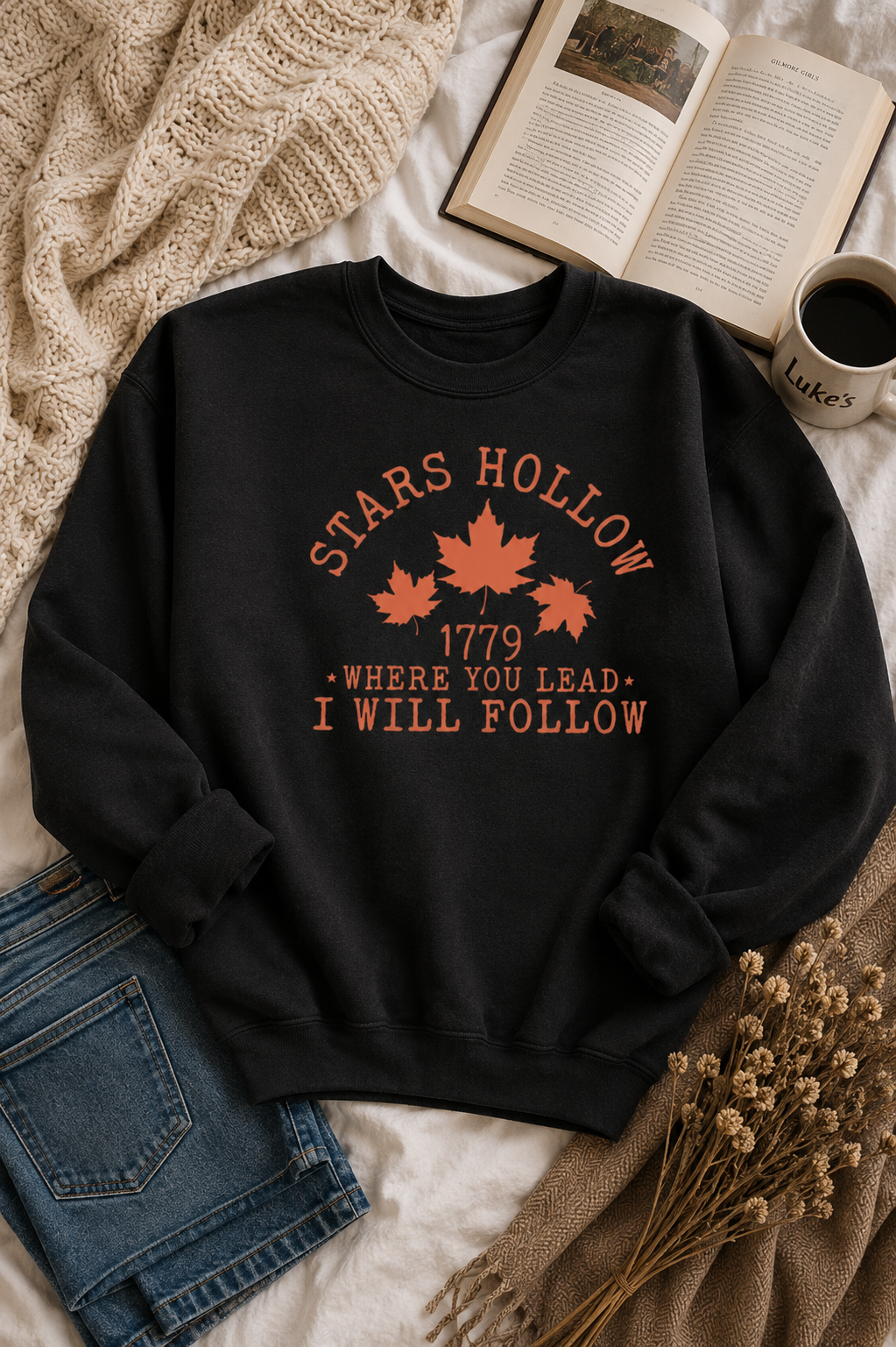 Stars Hollow Where You Lead I Will Follow Crewneck Sweatshirt