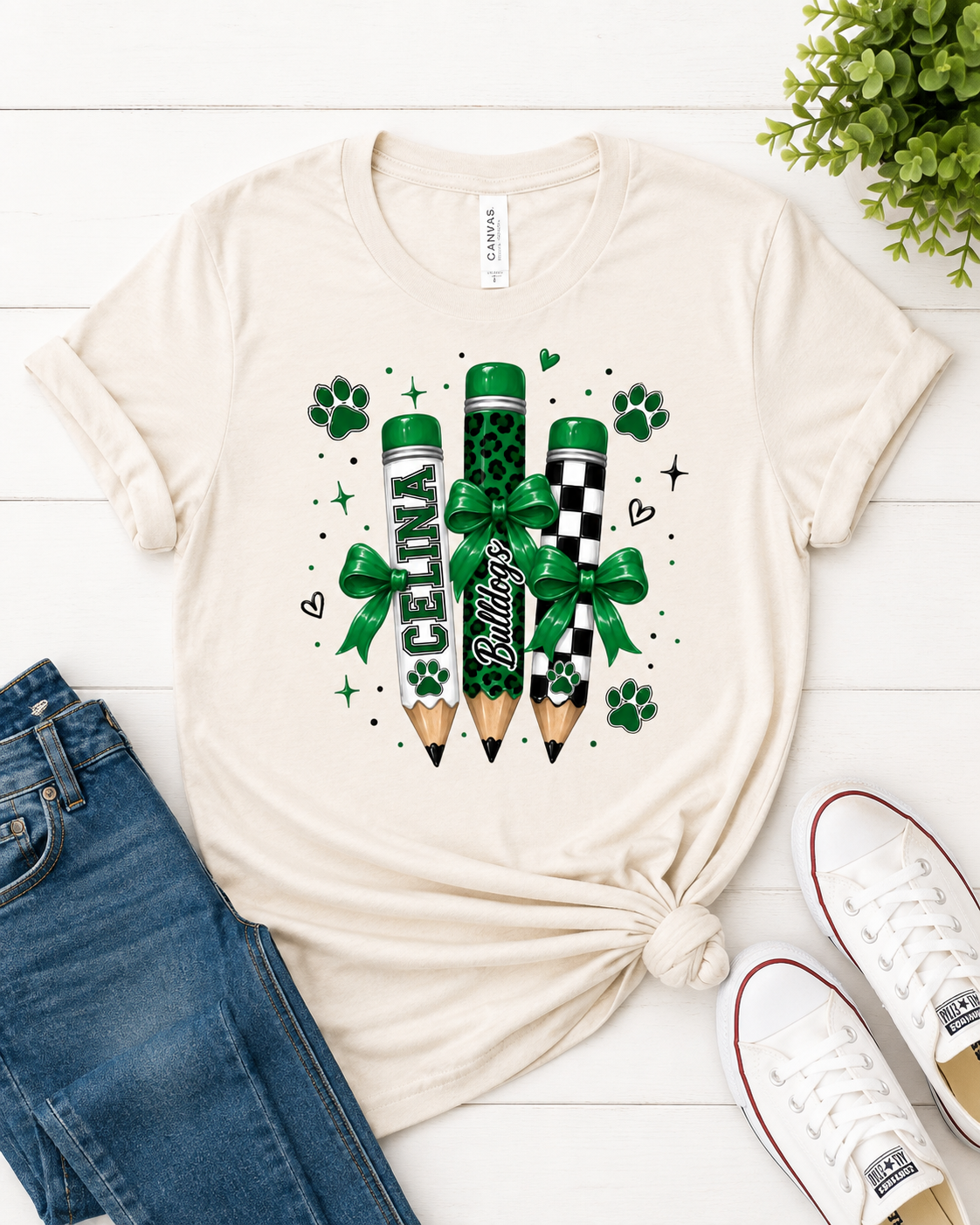Celina Bulldog Pencil Graphic Tee