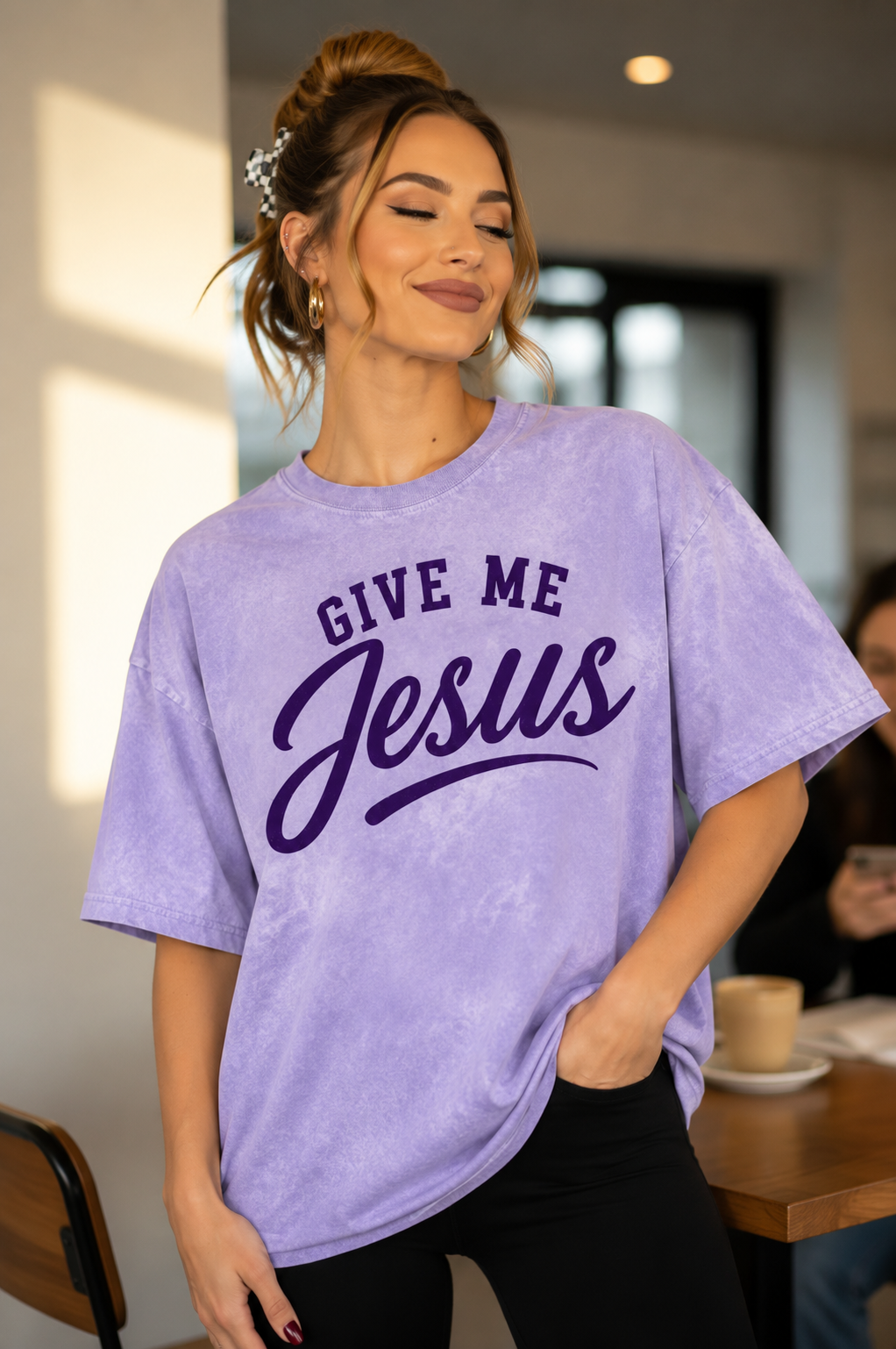 Give Me Jesus Tye Dye Comfort Color Graphic Tee