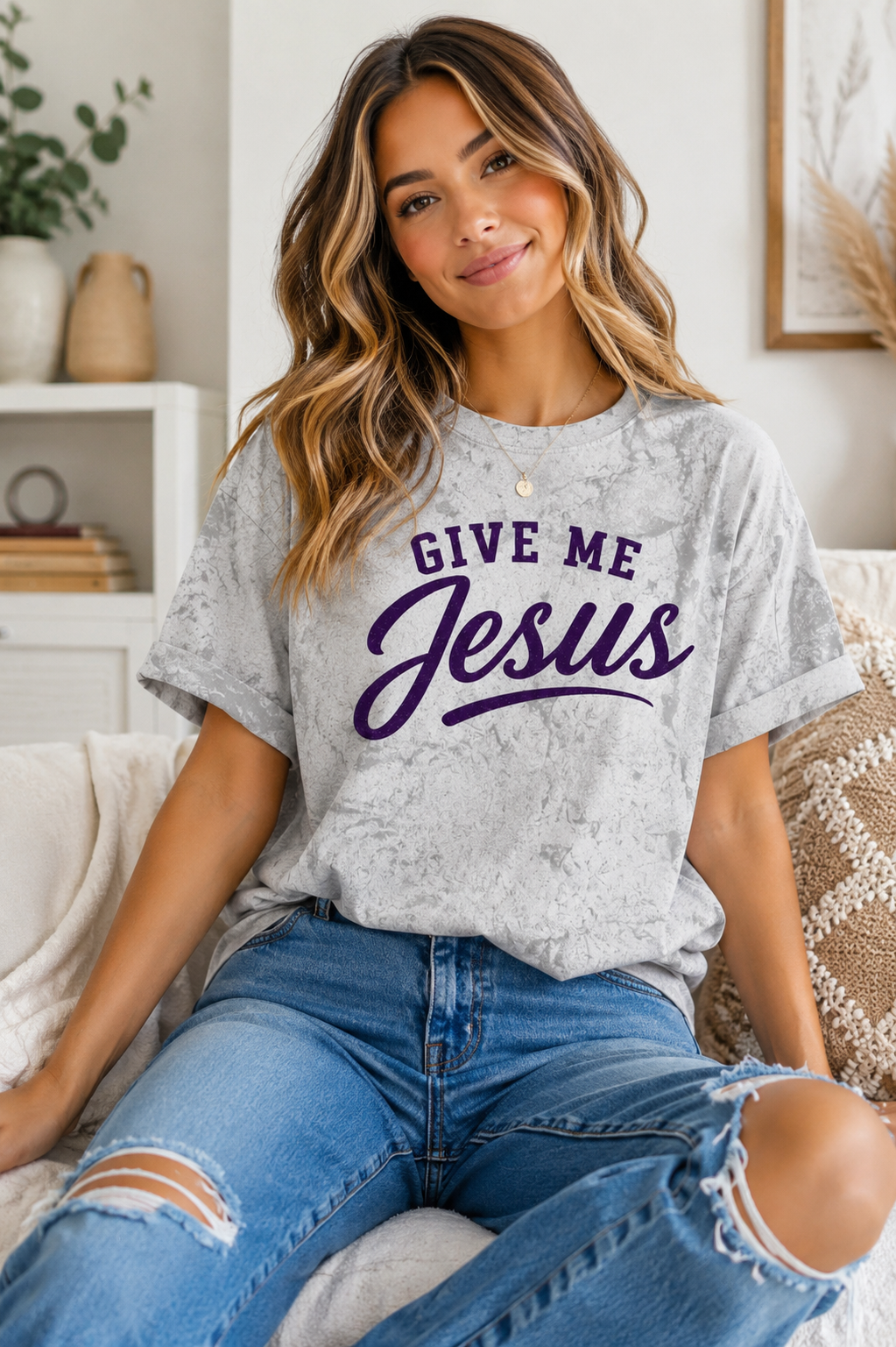 Give Me Jesus Tye Dye Comfort Color Graphic Tee