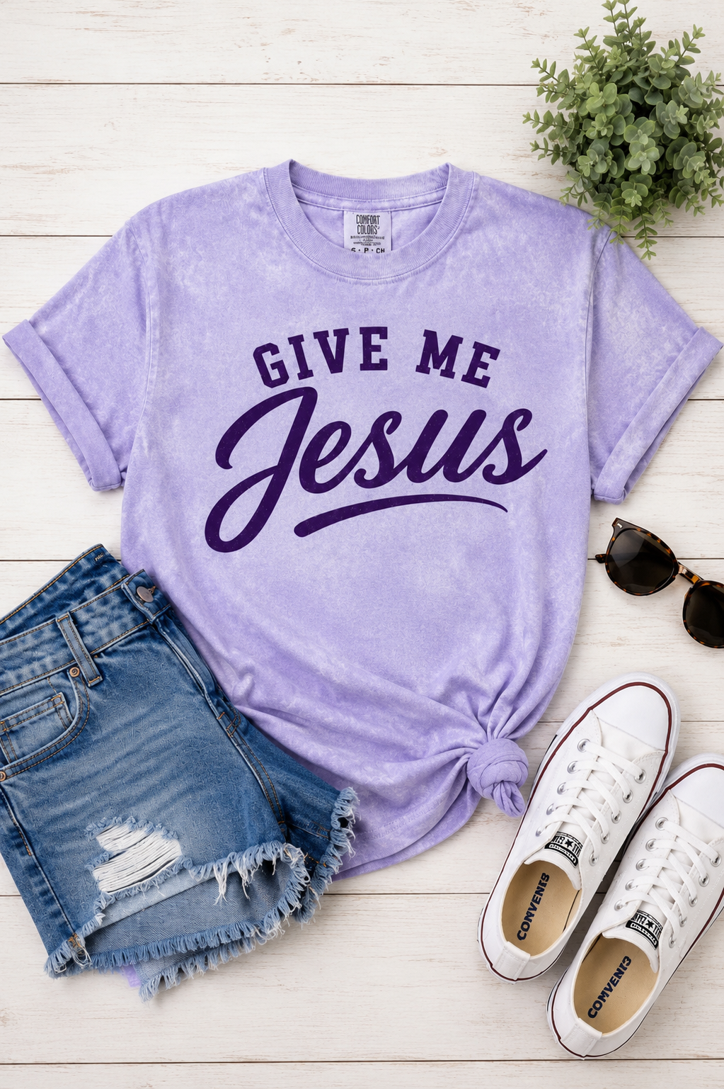 Give Me Jesus Tye Dye Comfort Color Graphic Tee