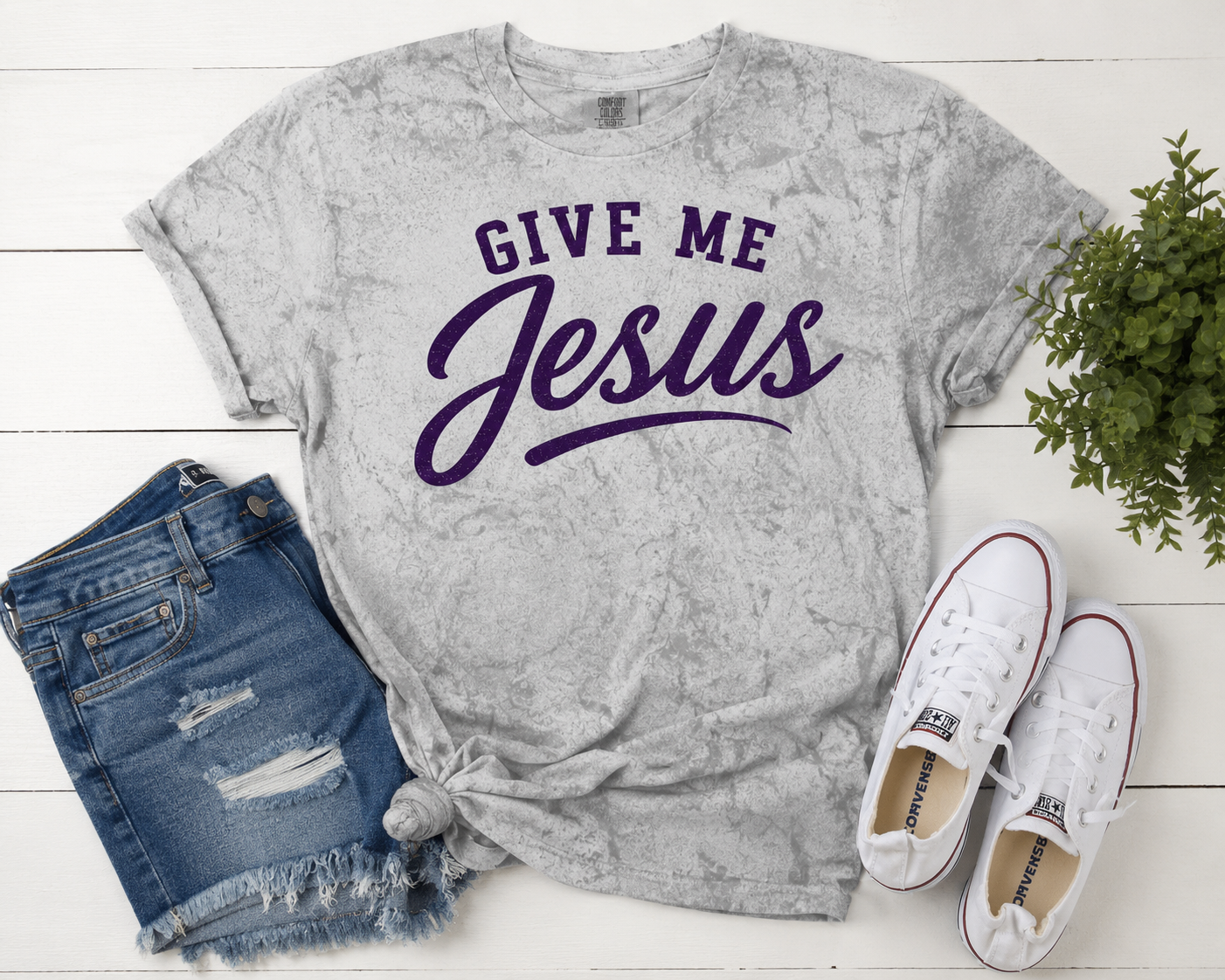 Give Me Jesus Tye Dye Comfort Color Graphic Tee