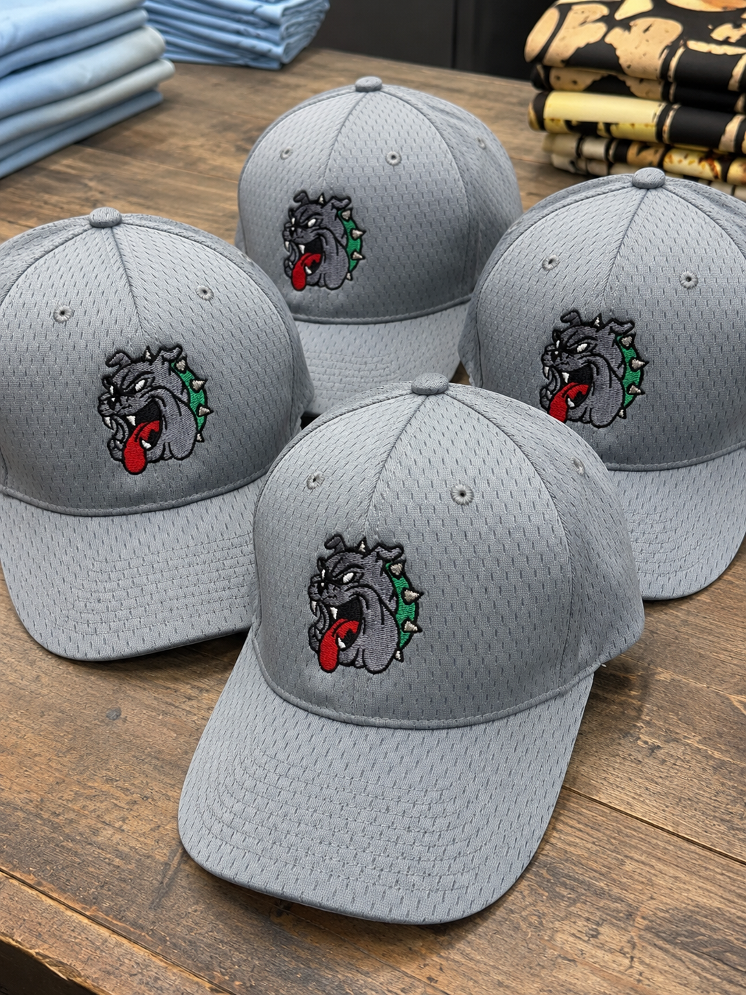 Bulldog Embroidered Youth Pro Mesh Cap