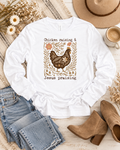 Chicken Raising & Jesus Praising Long Sleeve Graphic Top (Copy)