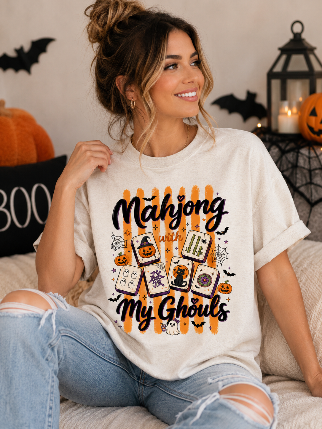 Mahjong my Ghouls Bella Canvas Graphic tee