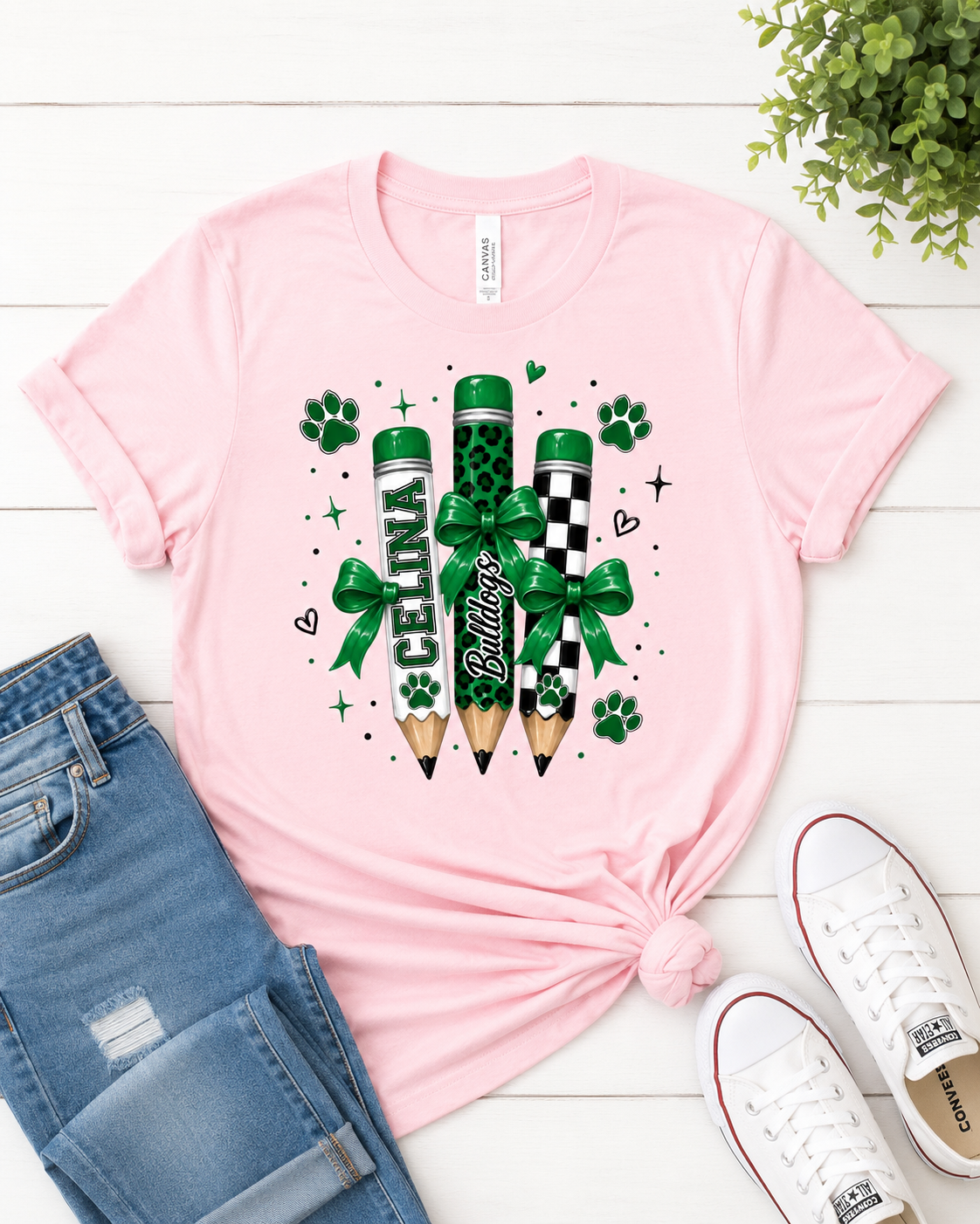 Celina Bulldog Pencil Graphic Tee