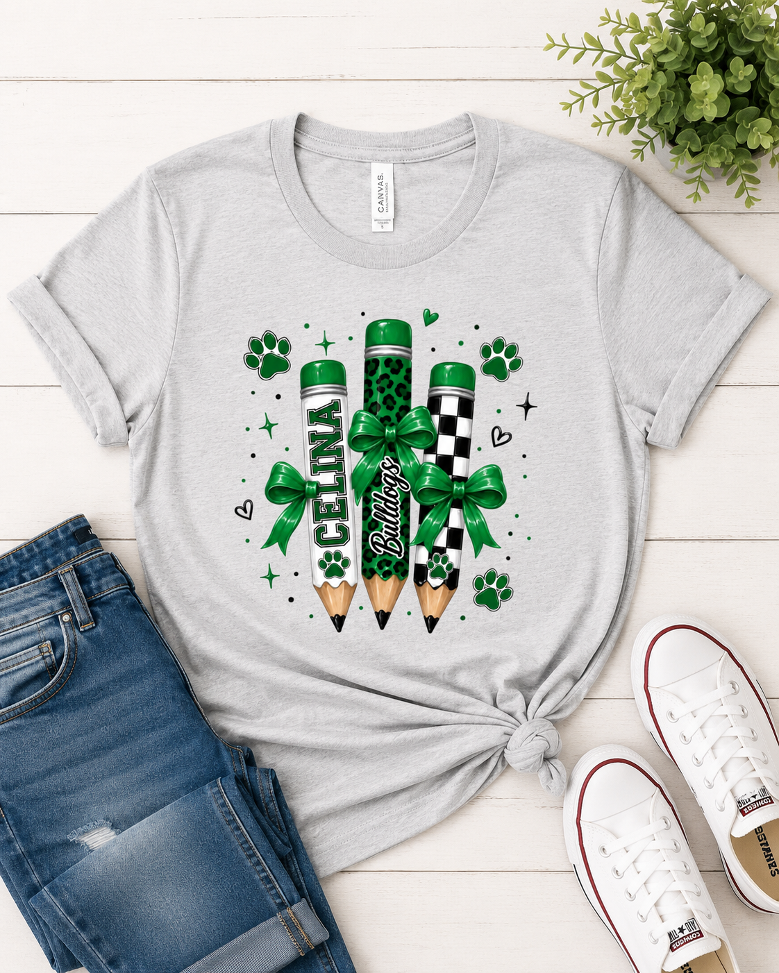Celina Bulldog Pencil Graphic Tee