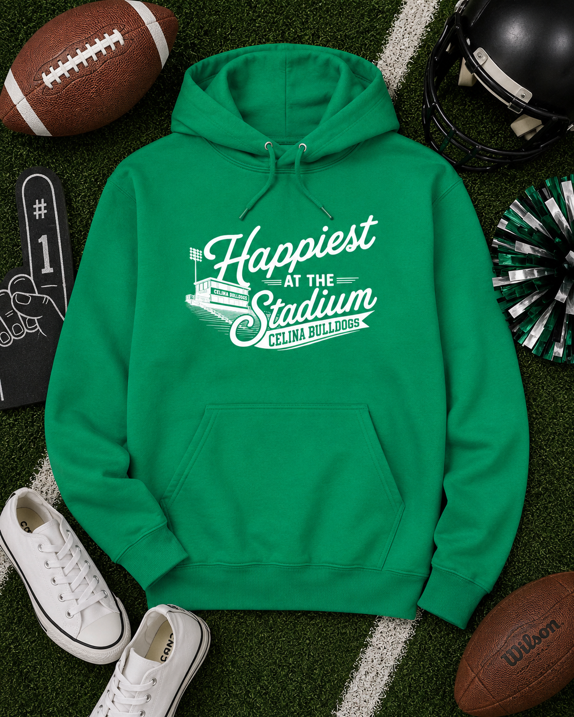 Happiest At the Stadium Hoodie
