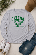 Celina Football Club Crewneck Long Sleeve Tee Shirt