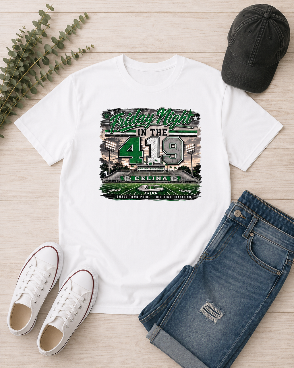 Friday Night in the 419 Crewneck Tee Shirt