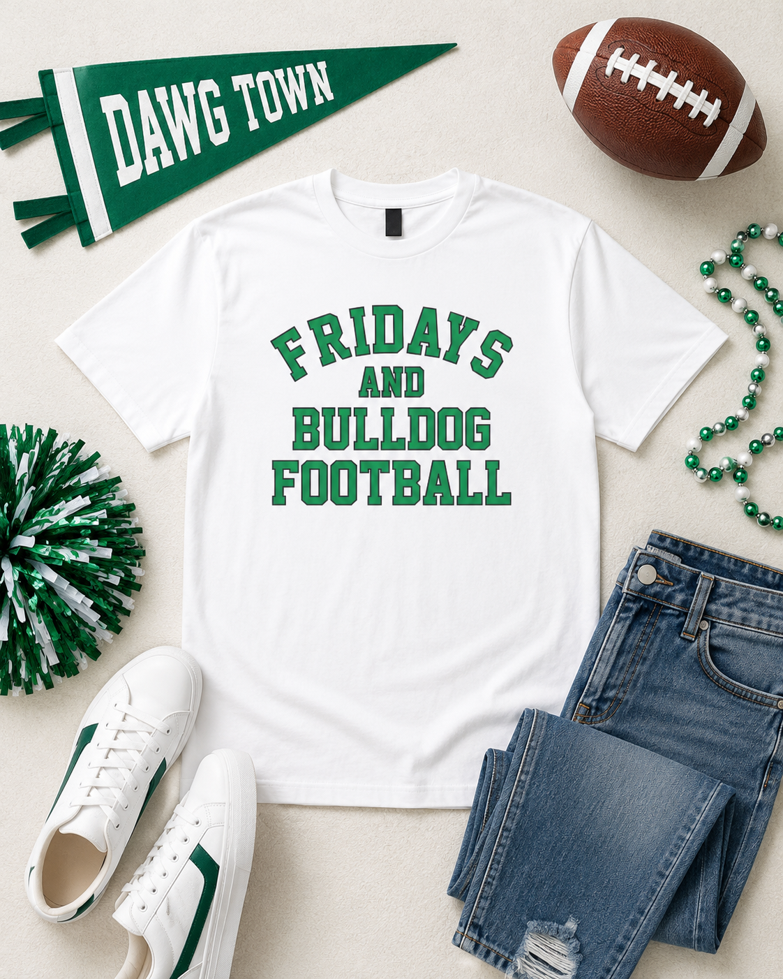 Fridays and Bulldog Football Gildan Graphic Tee