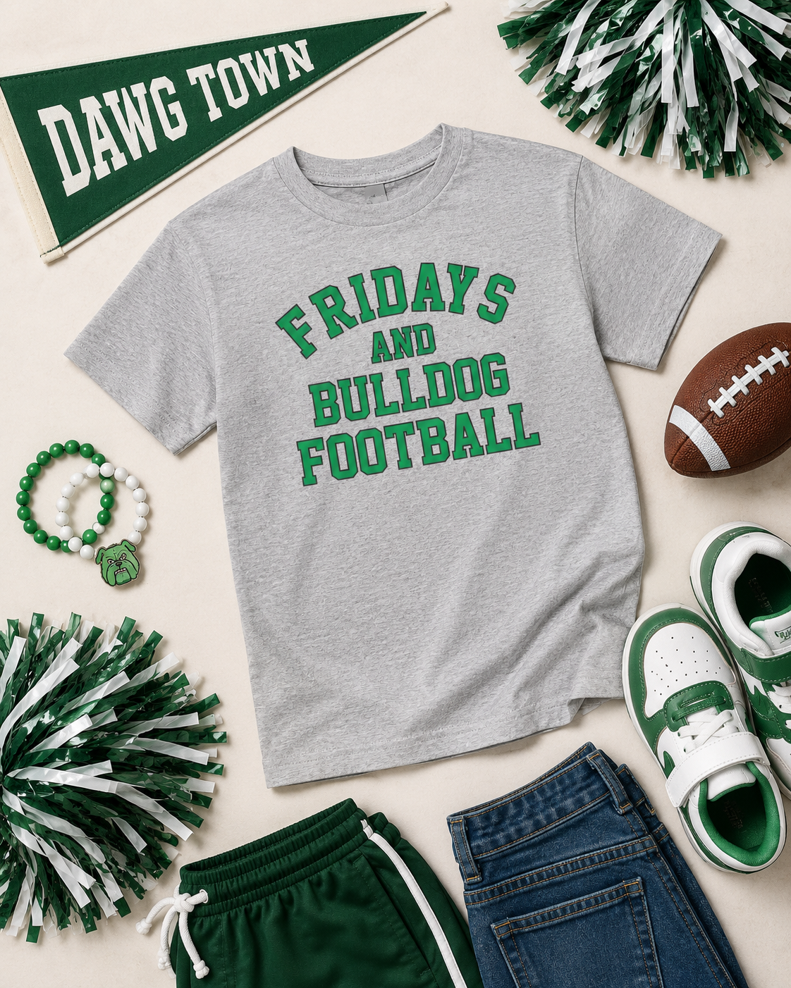 Fridays and Bulldog Football Gildan Graphic Tee