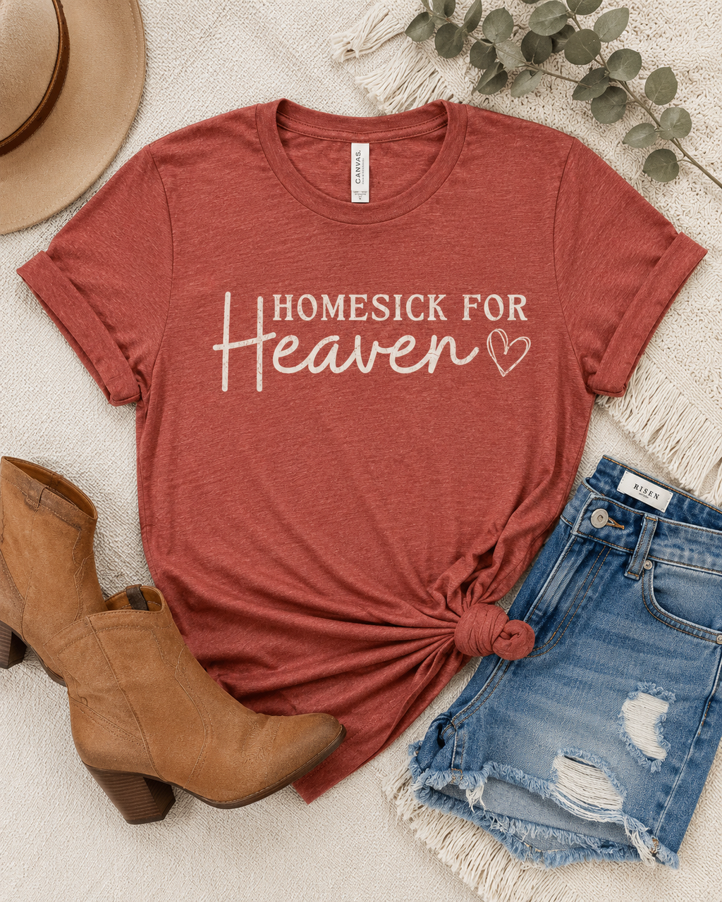Homesick for Heaven Bella Canvas Graphic Tee