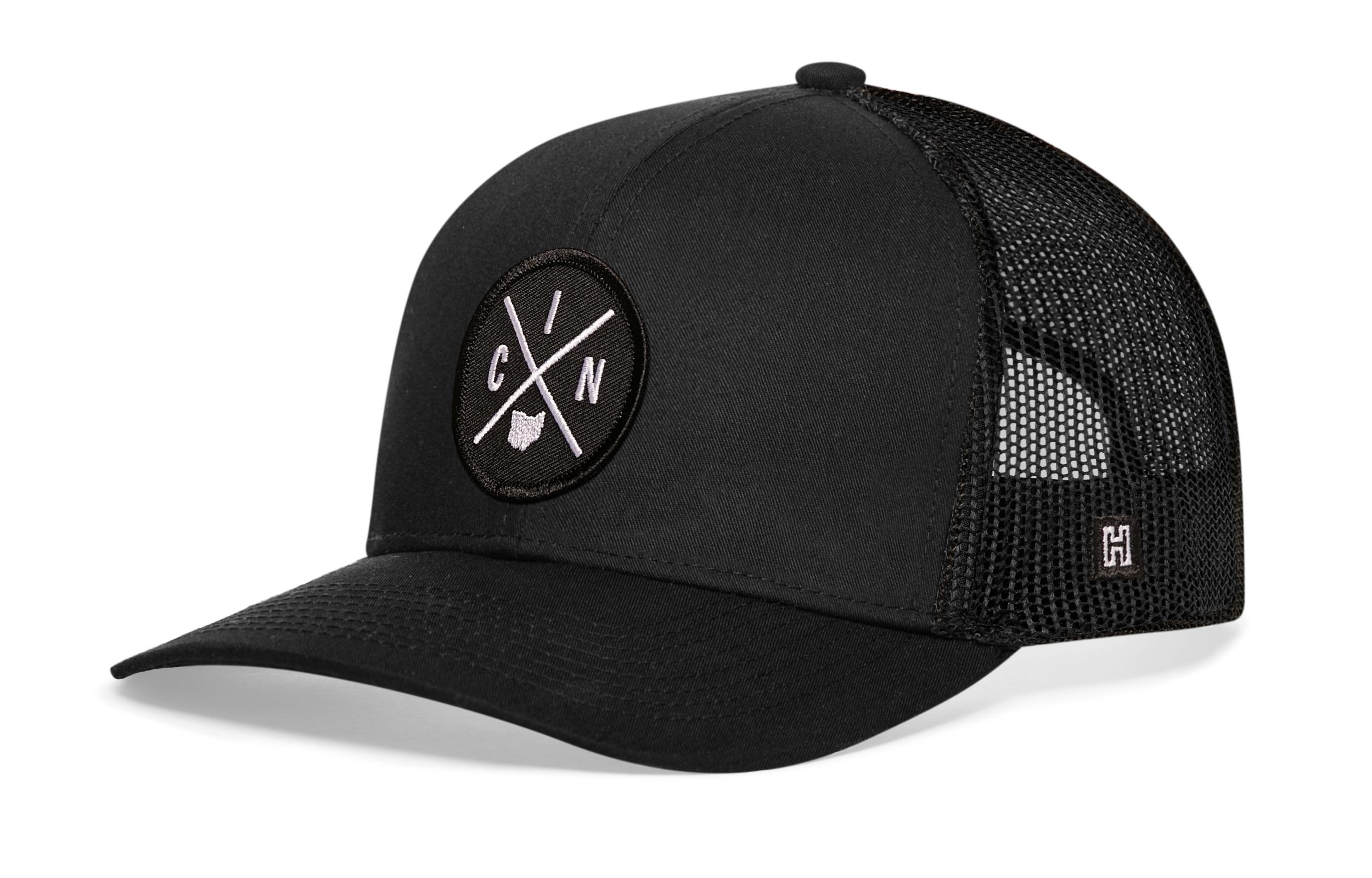 Cincinnati Trucker Hat  |  Black CIN X Snapback