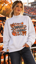 Coldwater Cavaliers Graphic Print Mock Neck Sweatshirt