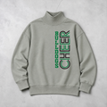 Bulldogs Cheer Graphic Print Mock Neck Sweatshirt