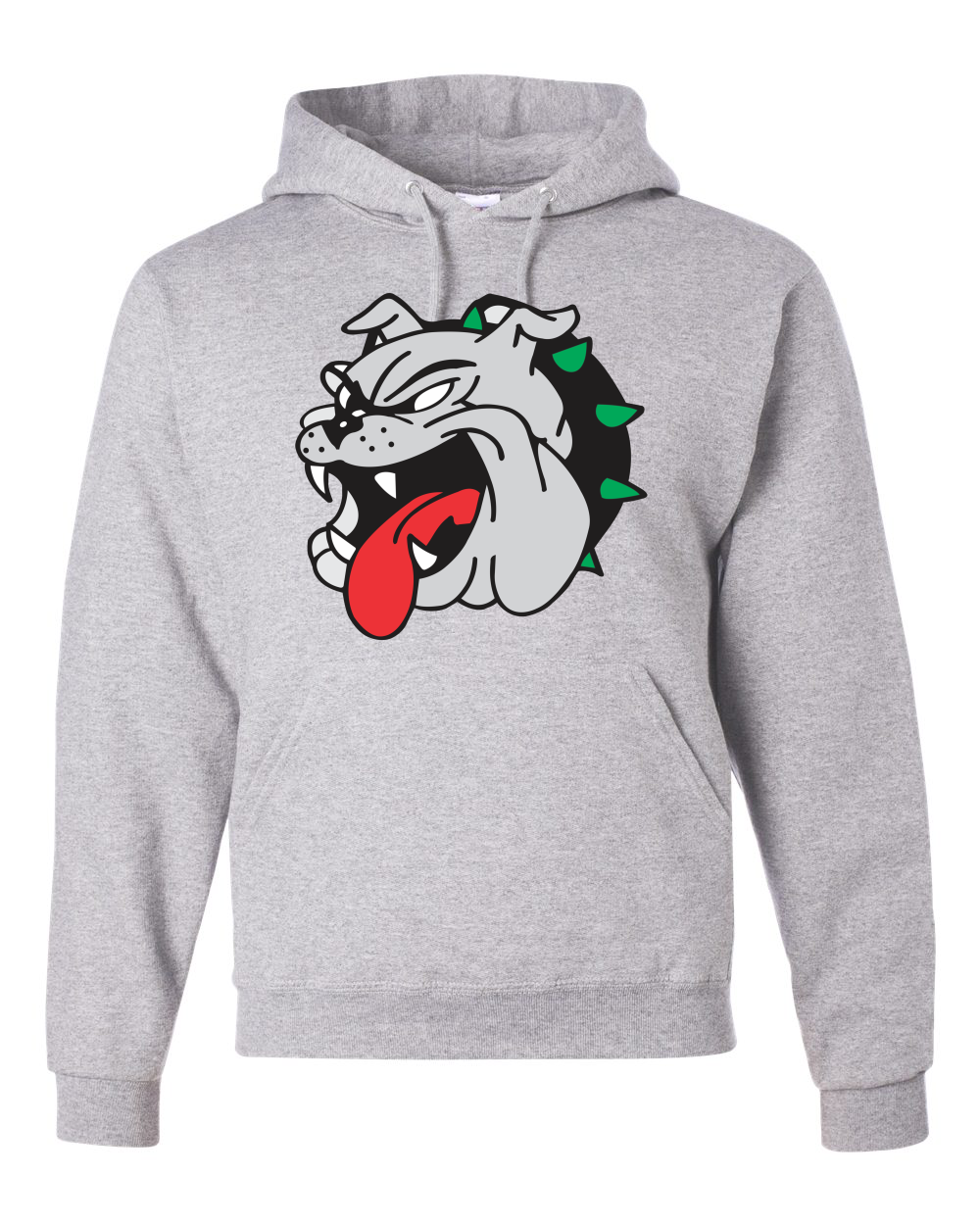 Bulldog Face Graphic Hoodie