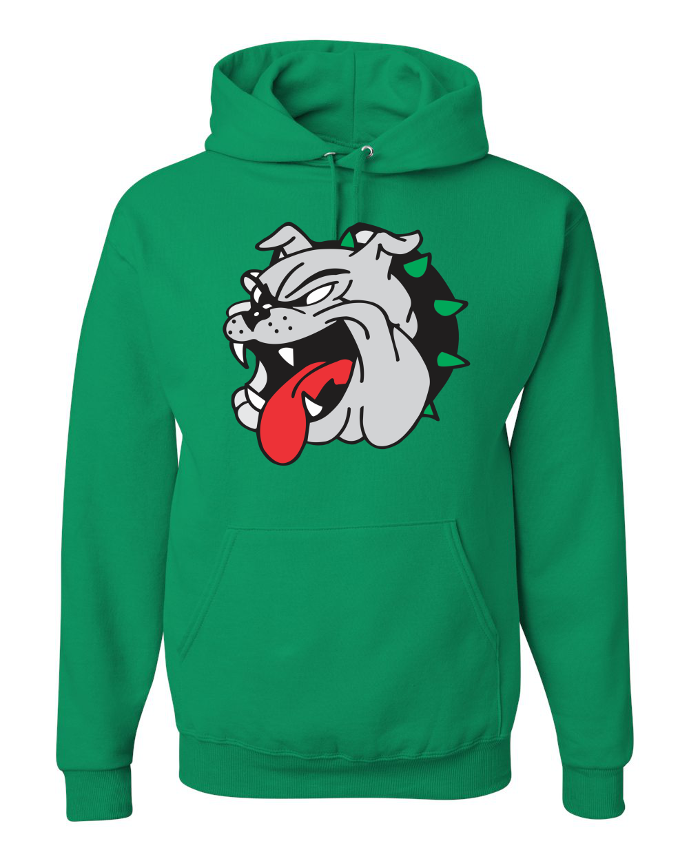 Bulldog Face Graphic Hoodie