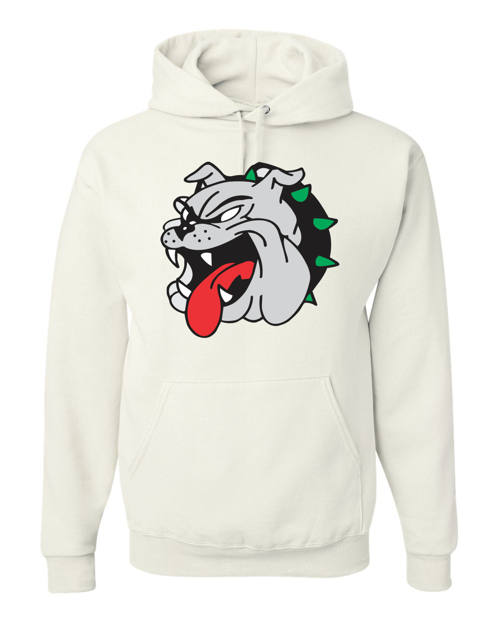 Bulldog Face Graphic Hoodie