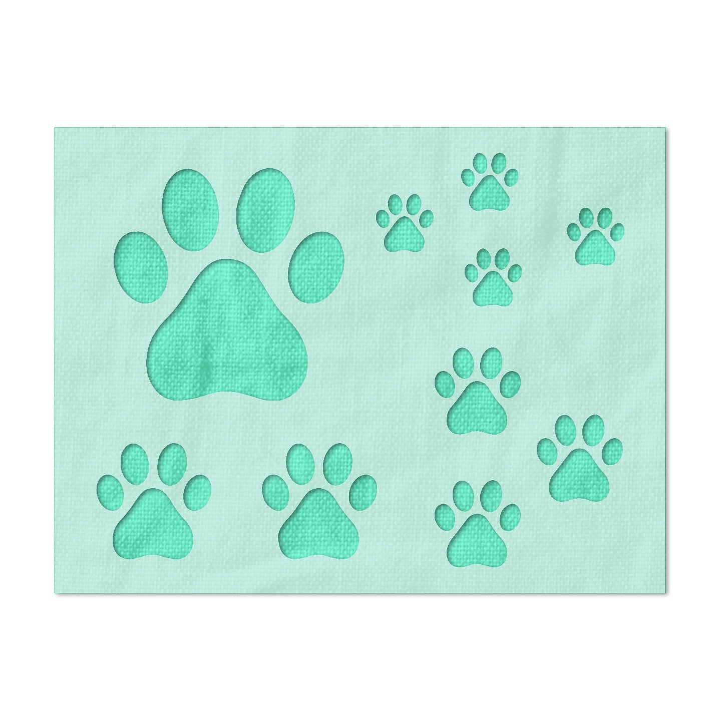Paw Prints Stencil