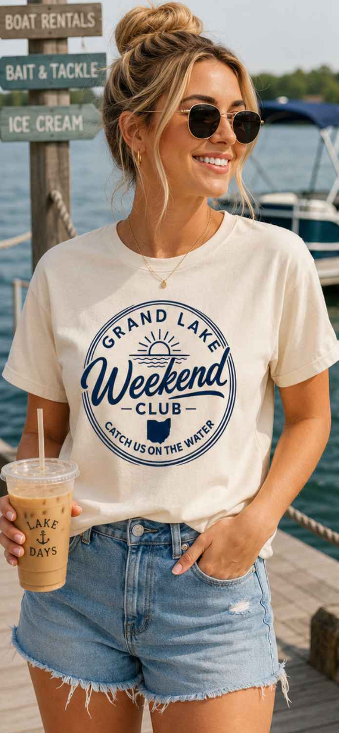 Grand Lake Weekend Club Comfort Color Tee