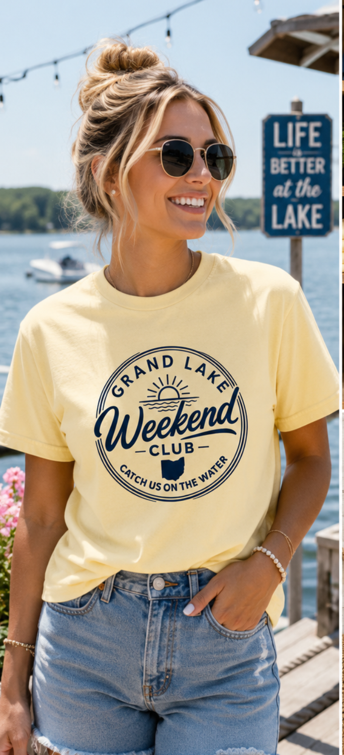 Grand Lake Weekend Club Comfort Color Tee