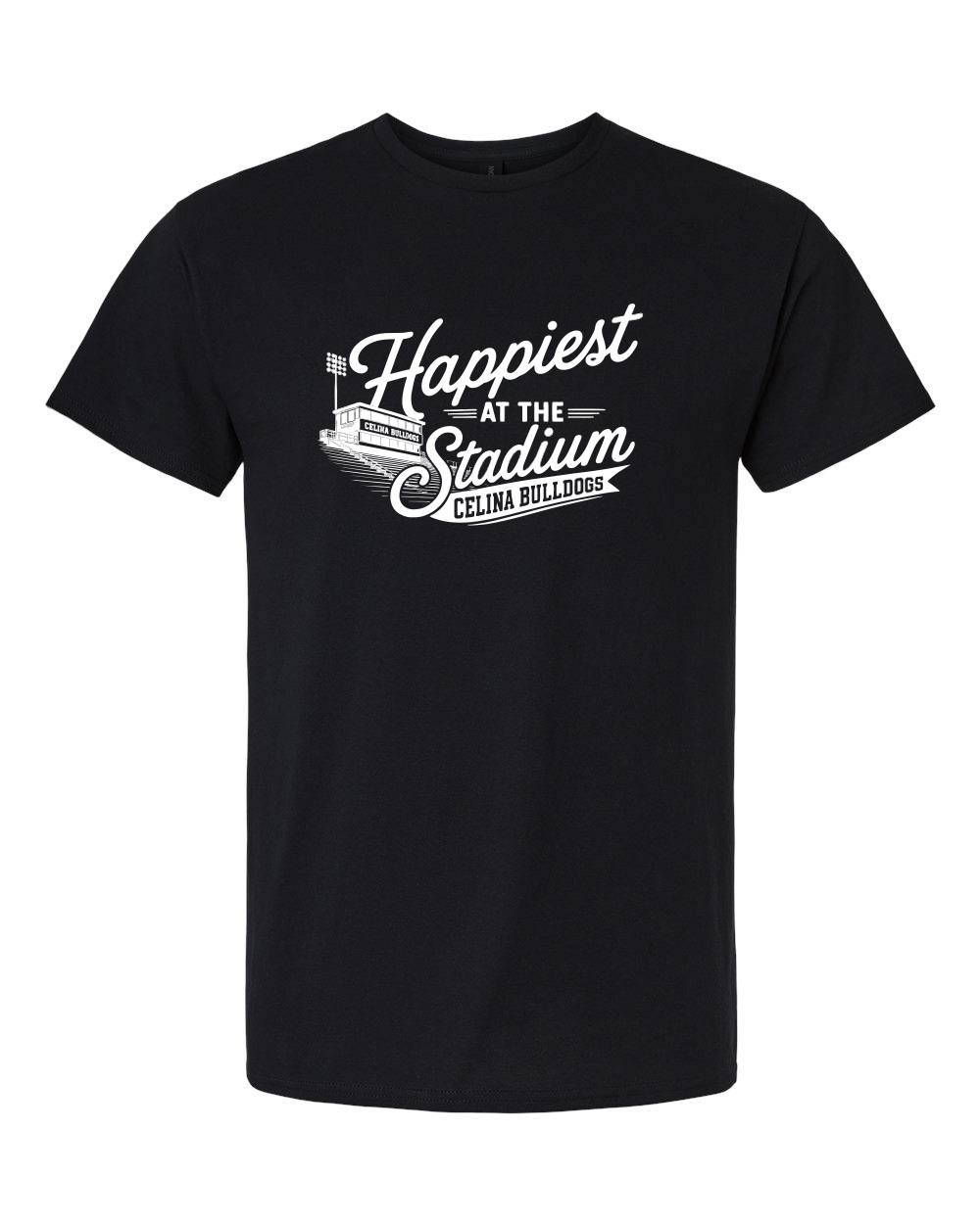Happiest At the Stadium Crewneck Tee Shirt