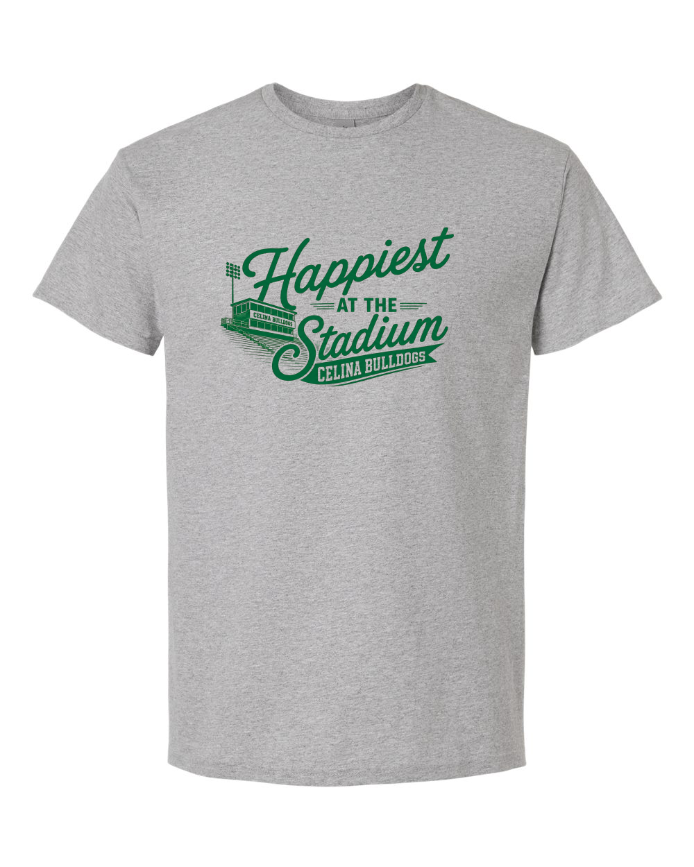Happiest At the Stadium Crewneck Tee Shirt
