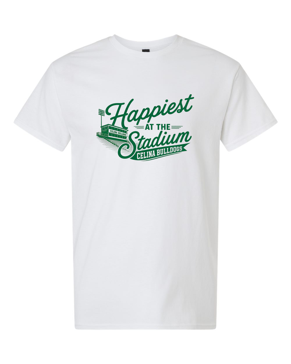 Happiest At the Stadium Crewneck Tee Shirt