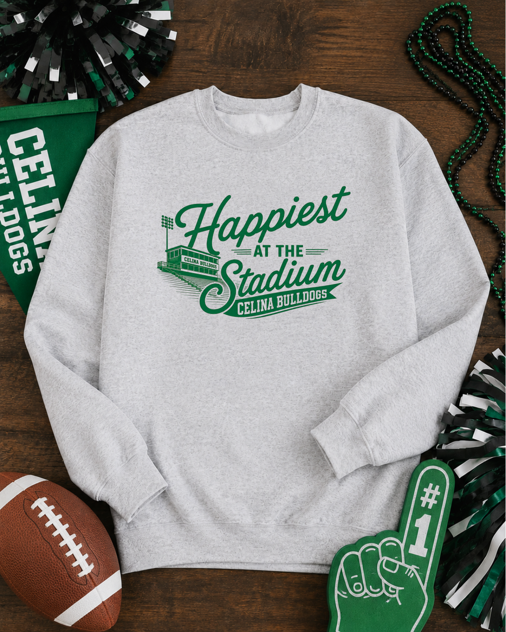 Happiest At the Stadium Crewneck Sweatshirt