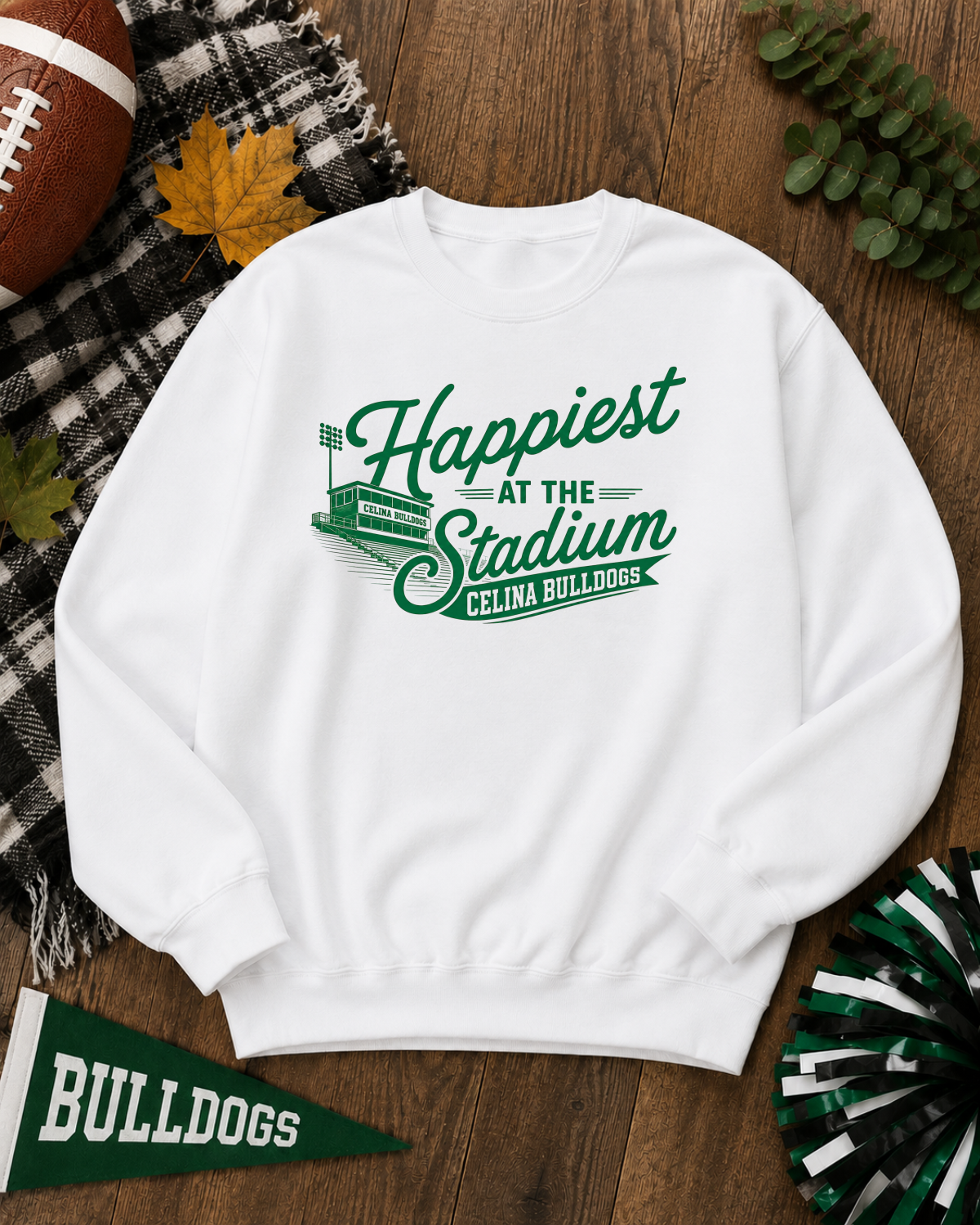 Happiest At the Stadium Crewneck Sweatshirt
