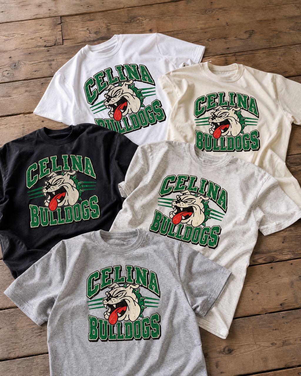 Retro Celina Bulldogs Graphic Tees/Hoodies