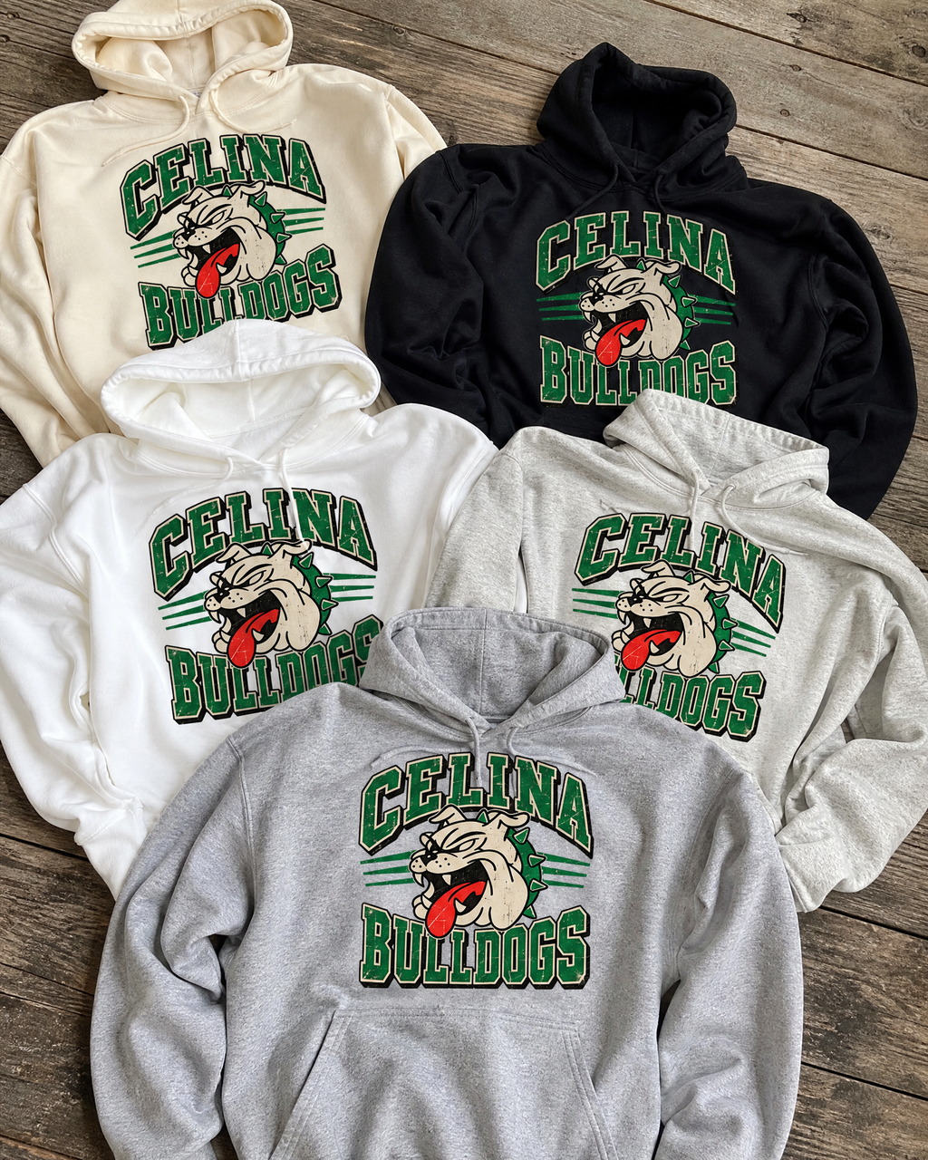 Retro Celina Bulldogs Graphic Tees/Hoodies