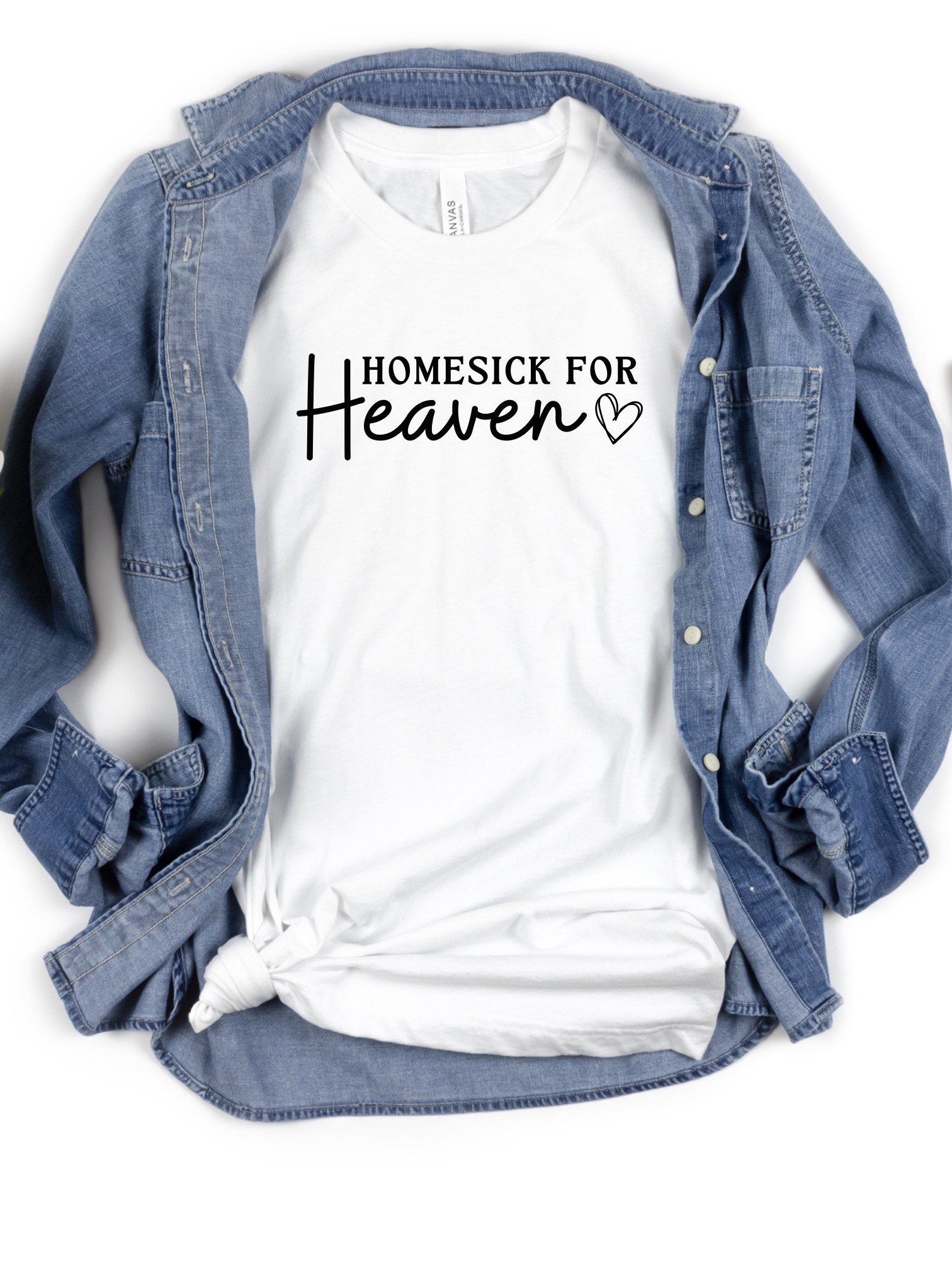 Homesick for Heaven Bella Canvas Graphic Tee