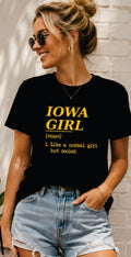 Iowa Girl Definition Graphic Tee, Tshirt, Top