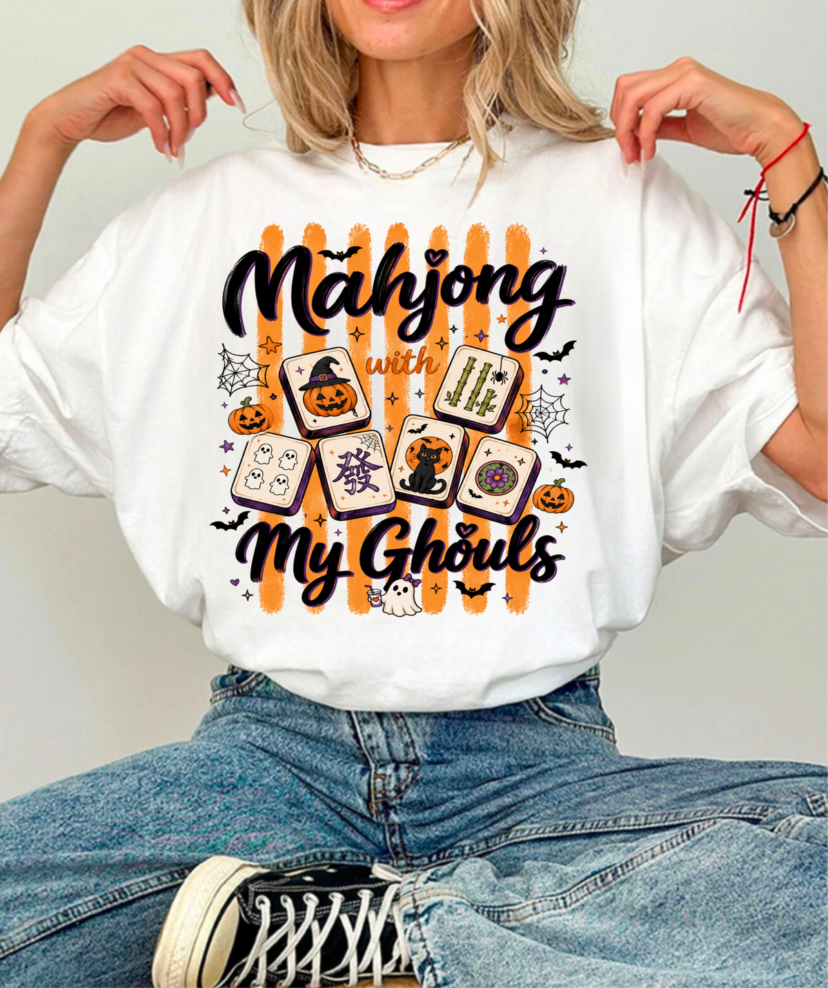 Mahjong my Ghouls Bella Canvas Graphic tee