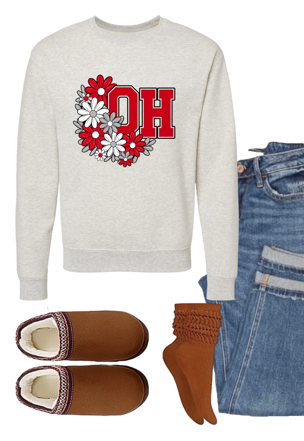 Created with Purpose Graphic Crewneck Sweatshirt