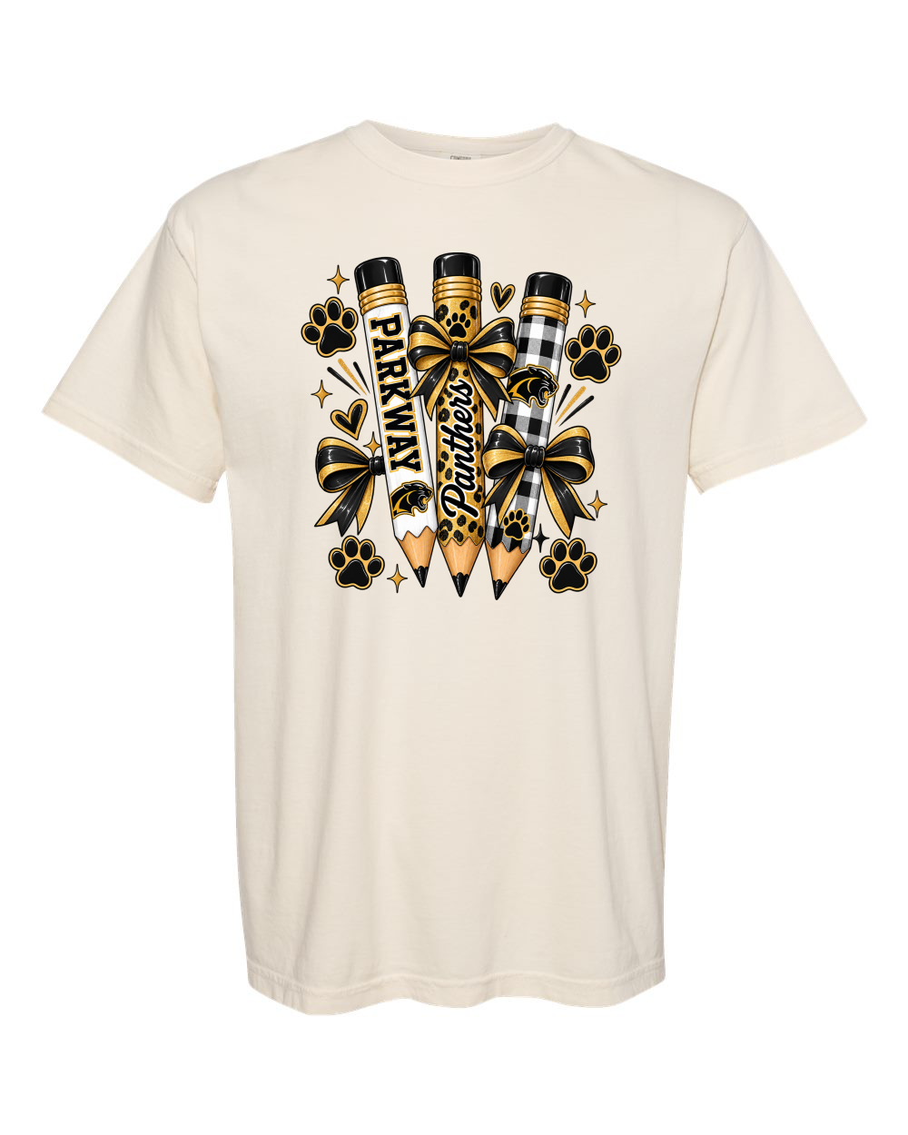 Parkway Panthers Pencil Graphic Tee Comfort Color Tee