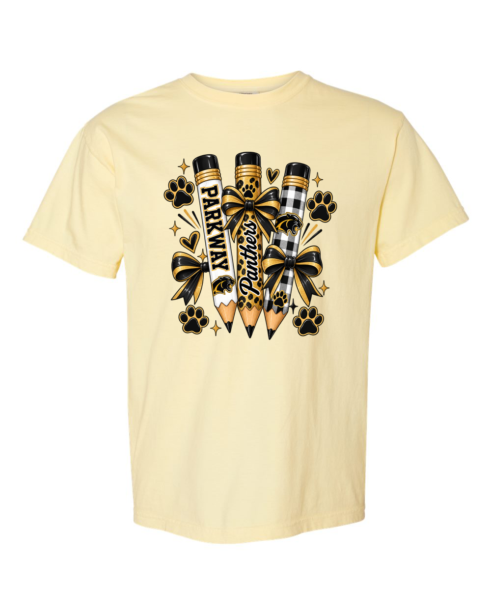 Parkway Panthers Pencil Graphic Tee Comfort Color Tee