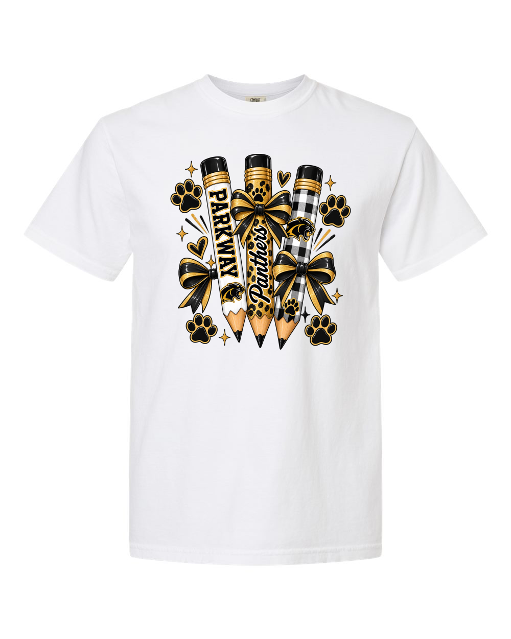 Parkway Panthers Pencil Graphic Tee Comfort Color Tee