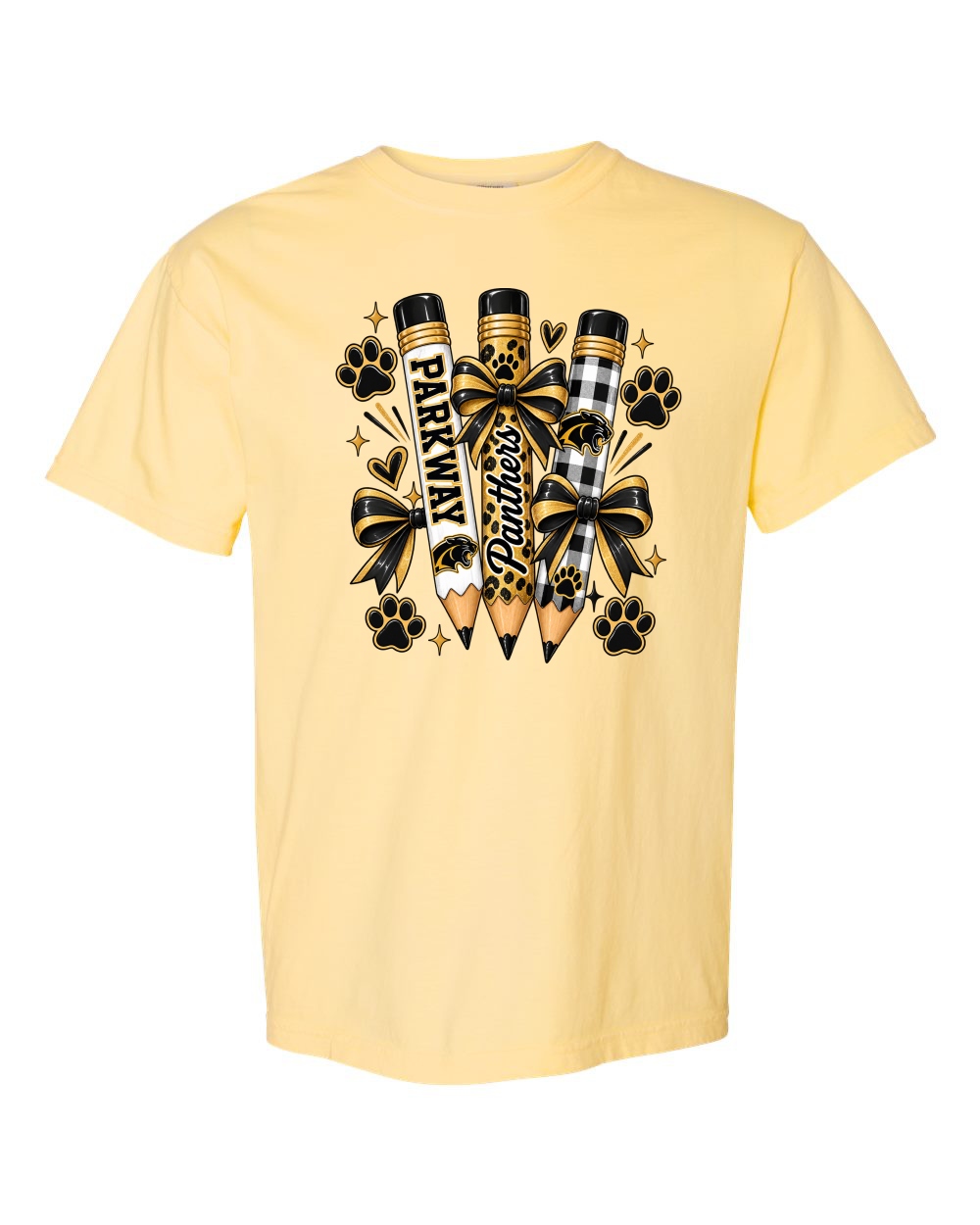 Parkway Panthers Pencil Graphic Tee Comfort Color Tee