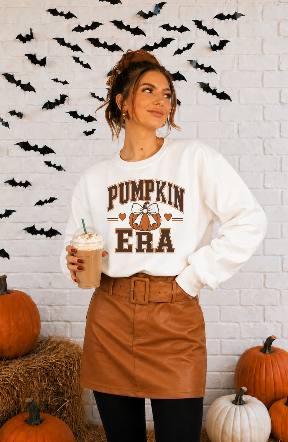 Pumpkin Era Graphic Crewneck Sweatshirt