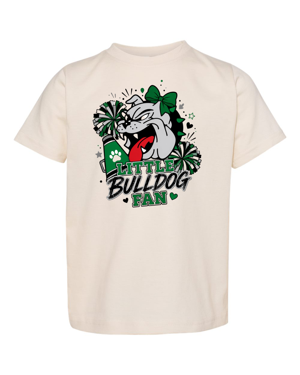 Little Bulldog Fan Cheer Short Sleeve Infant Tee