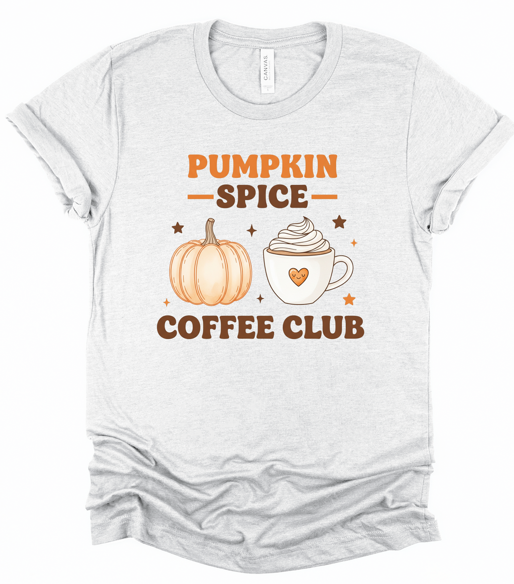 Pumpkin Spice Coffee Club Graphic Tee