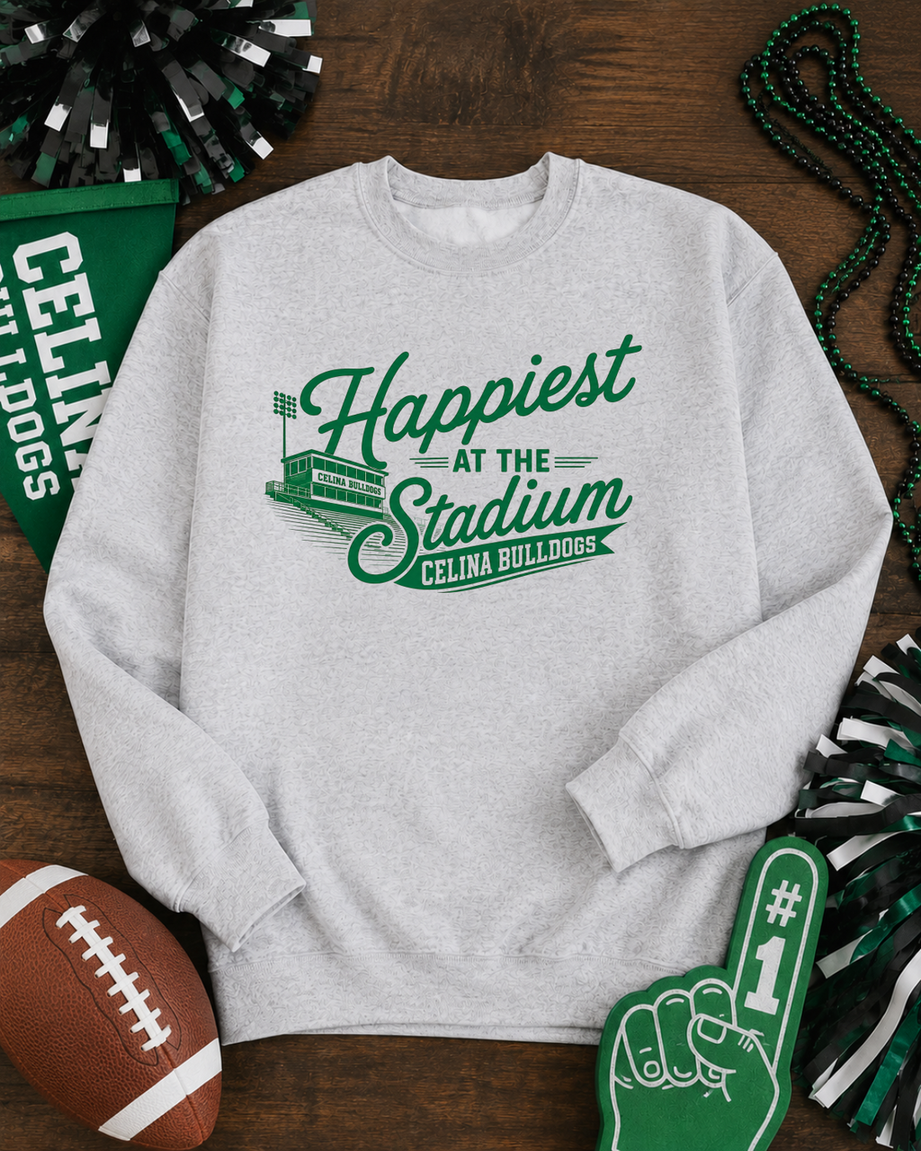 Happiest At the Stadium Crewneck Sweatshirt