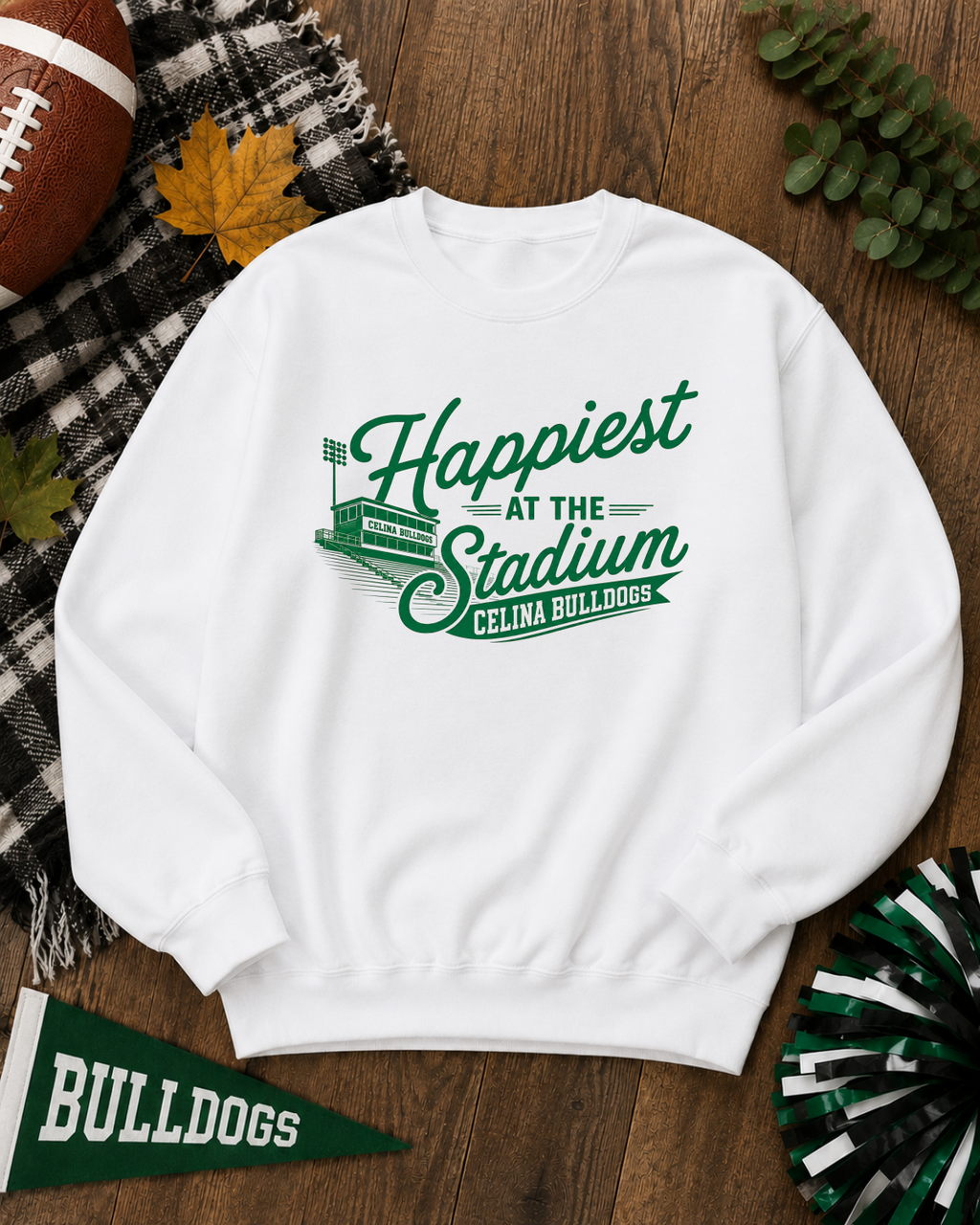 Happiest At the Stadium Crewneck Sweatshirt
